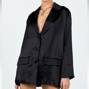 Princess Polly Toddy Satin Blazer